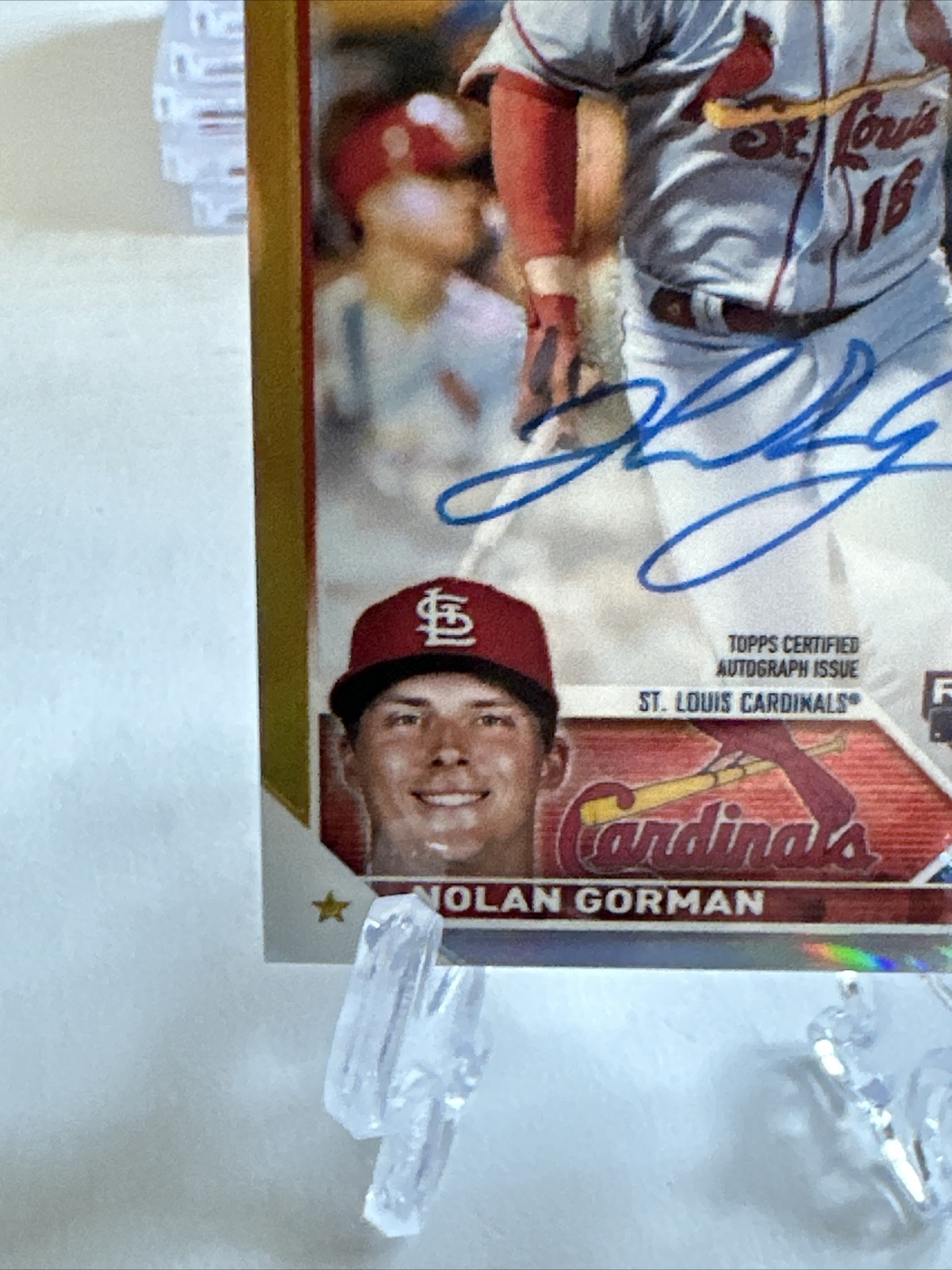 2023 Topps Chrome Nolan Gorman Gold Auto 30/50 Rookie Card eBay
