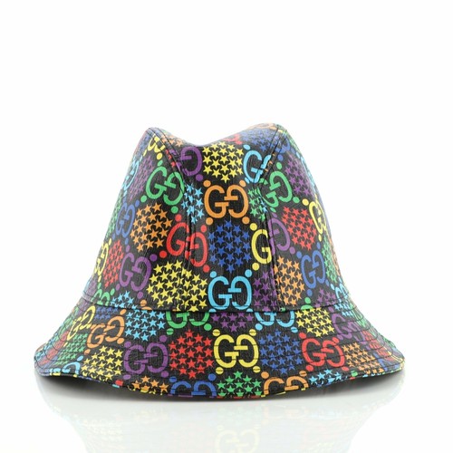 Bucket Hat Psychedelic Print GG Coated 