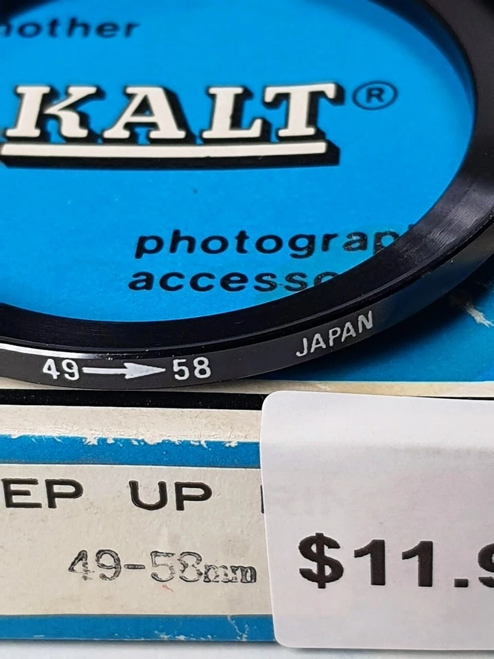 49-58mm Metal Step Up Adapter Ring 49mm Lens to 58mm Filter Converter E49-E58 - Image 3 of 4