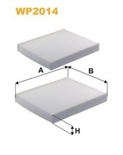 WP2014 FILTRO ABITACOLO PER BMW 5 Gran Turismo F07 530d xDrive 190 KW 258 CV