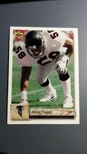 JESSIE TUGGLE 1992 UPPER DECK FOOTBALL CARD # 324 C0951