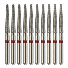 Dental Diamond Burs FG Round End Taper 850/016F Friction Grip For High Speed
