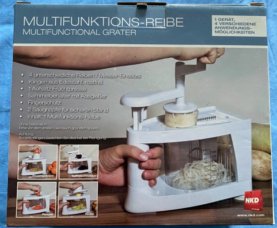 Multifunktions-Reibe mit 4 Funktionen Neu in OVP