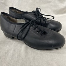 Girls Junior Size 5 CAPEZIO TELE TONE TAP SHOES. BLACK