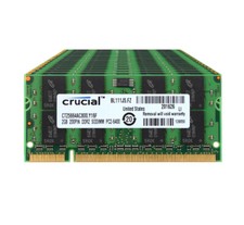 Crucial 10x2GB 2RX8 PC2-6400 DDR2 800Mhz 200Pin SO-DIMM RAM Laptop Memory 20 GB