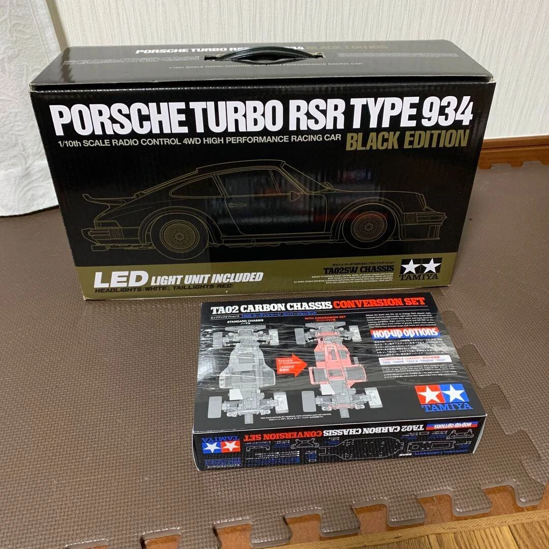 TAMIYA 1/10 Scale RC PORSCHE TURBO RSR TYPE 934 Black Edition NEW