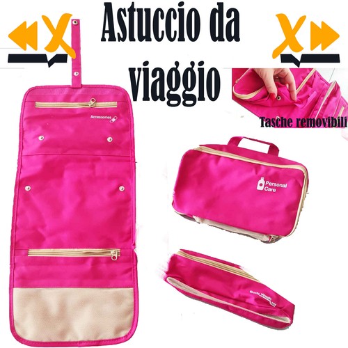 Lermende Beauty case trasparente, kit dopp per uomo, borsa da viaggio con cinghia da mano, organizer unisex per articoli da toeletta da bagno, Blu, Beauty case trasparente