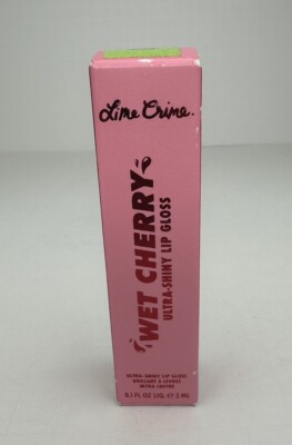 Lime Crime Wet Cherry Ultra-Shiny Lip Gloss CHERRY SLIME 0.1 FL OZ, New in Box