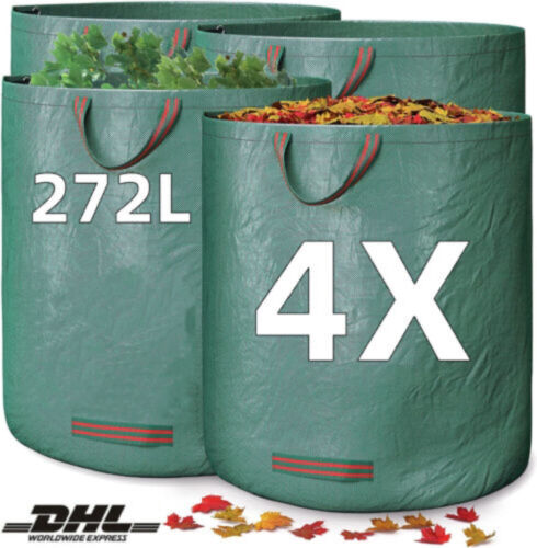 4/8tlg Gartensack Säcke Laubsack Gartenabfallbehälter 272/300L Gartentasche - Bild 26 von 28
