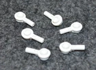 (6) 1x1 White Knob w/ Rod / Handle Paddle Bricks ~ New Lego Parts ~