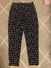 Womens Polka Dot Dress Pants Medium