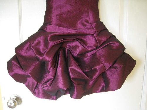 Dorissa Girls Dress Size 8 Purple Ruffles Taffeta Bowtie Formal Wedding Holiday - Picture 6 of 12