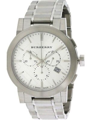 Burberry Men's Classic Chronograph 42mm Watch BU9350 White 822138034814| 