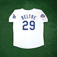 Adrian Beltre 2002 Los Angeles Dodgers 40th Anniv. Cooperstown Home White Jersey