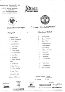 Blackpool Reserves v Manchester United Reserves 2004/5 (9 ...