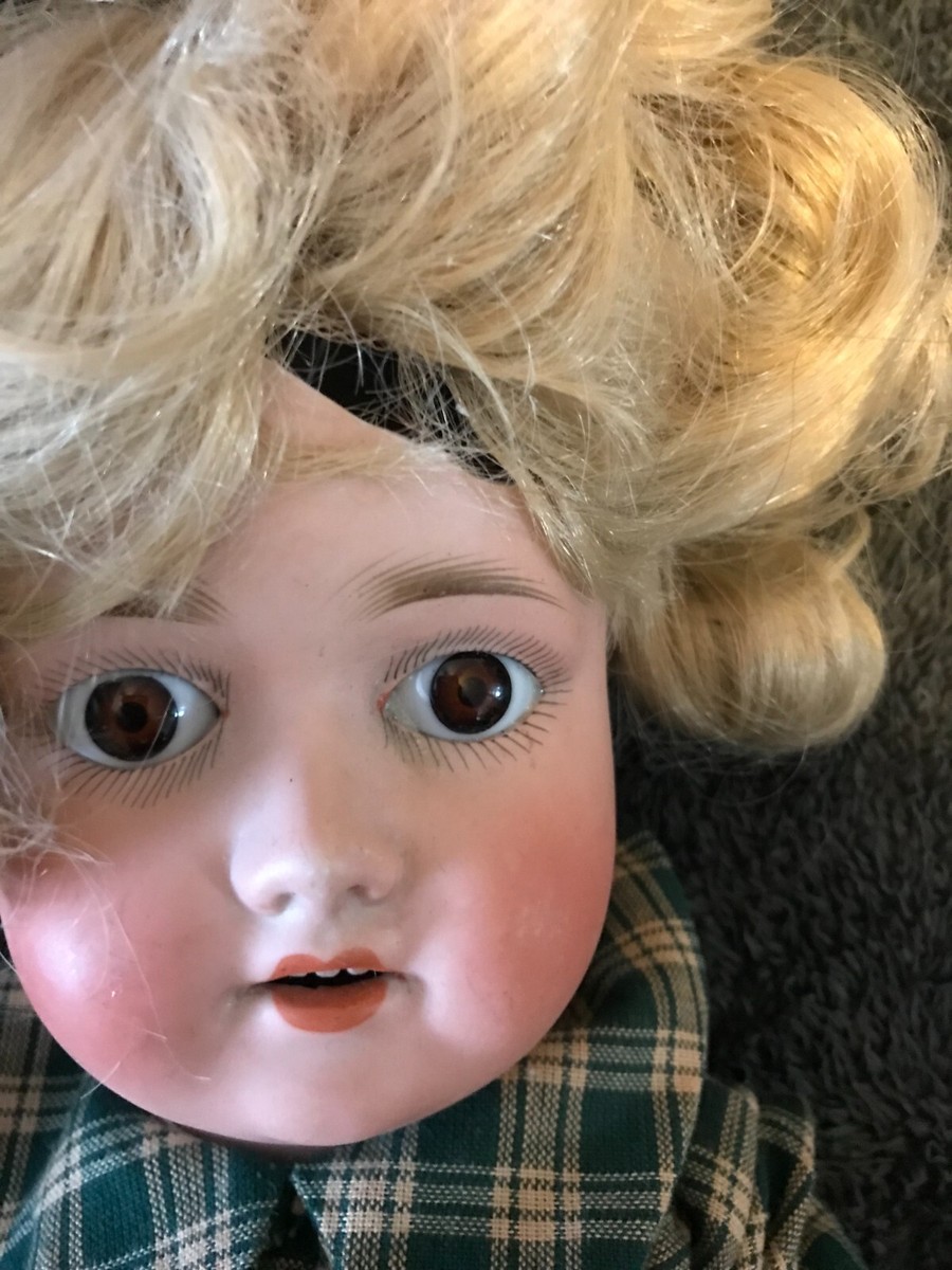 22” Germany Bisque Head Doll 1909 S PB Star H Schoenau 22” Germany Bisque Head Doll 1909 S PB Star H Schoenau