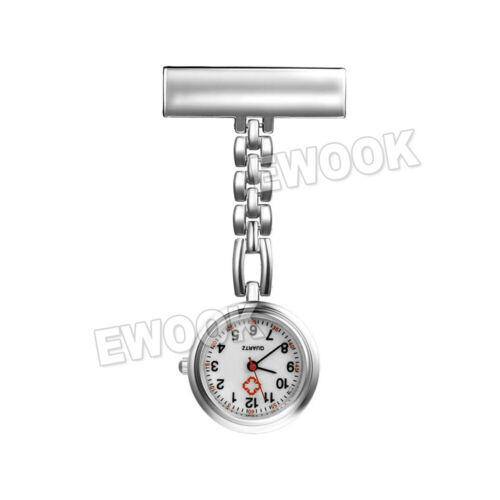 Ladies Heart Nurse Watch Metal Nursing Nurses Pendant Pocket Fob Brooch Quart A - Picture 14 of 15