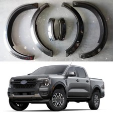 Wheel Arch Fender Flares Cover Trim Fit For Ford Ranger T9 P703 2023 2024 Black
