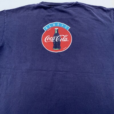 vintage 90s COCA-COLA POLAR BEAR T-Shirt XL coke ad ski hip hop