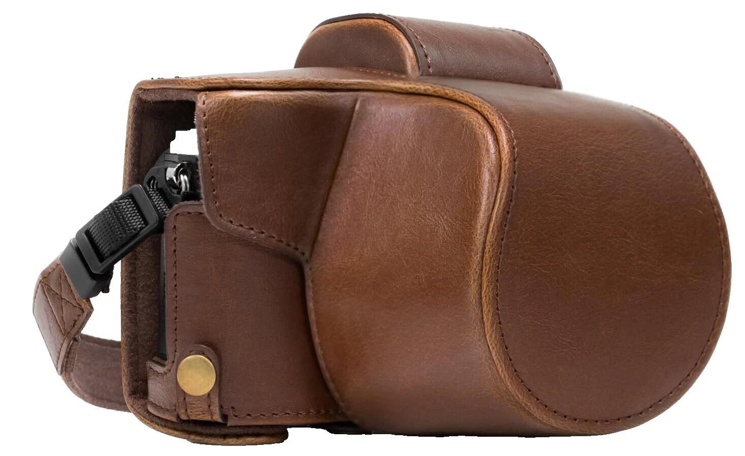 Estuches para cámara de cuero marrón, bolsos y fundas para Olympus OM-D