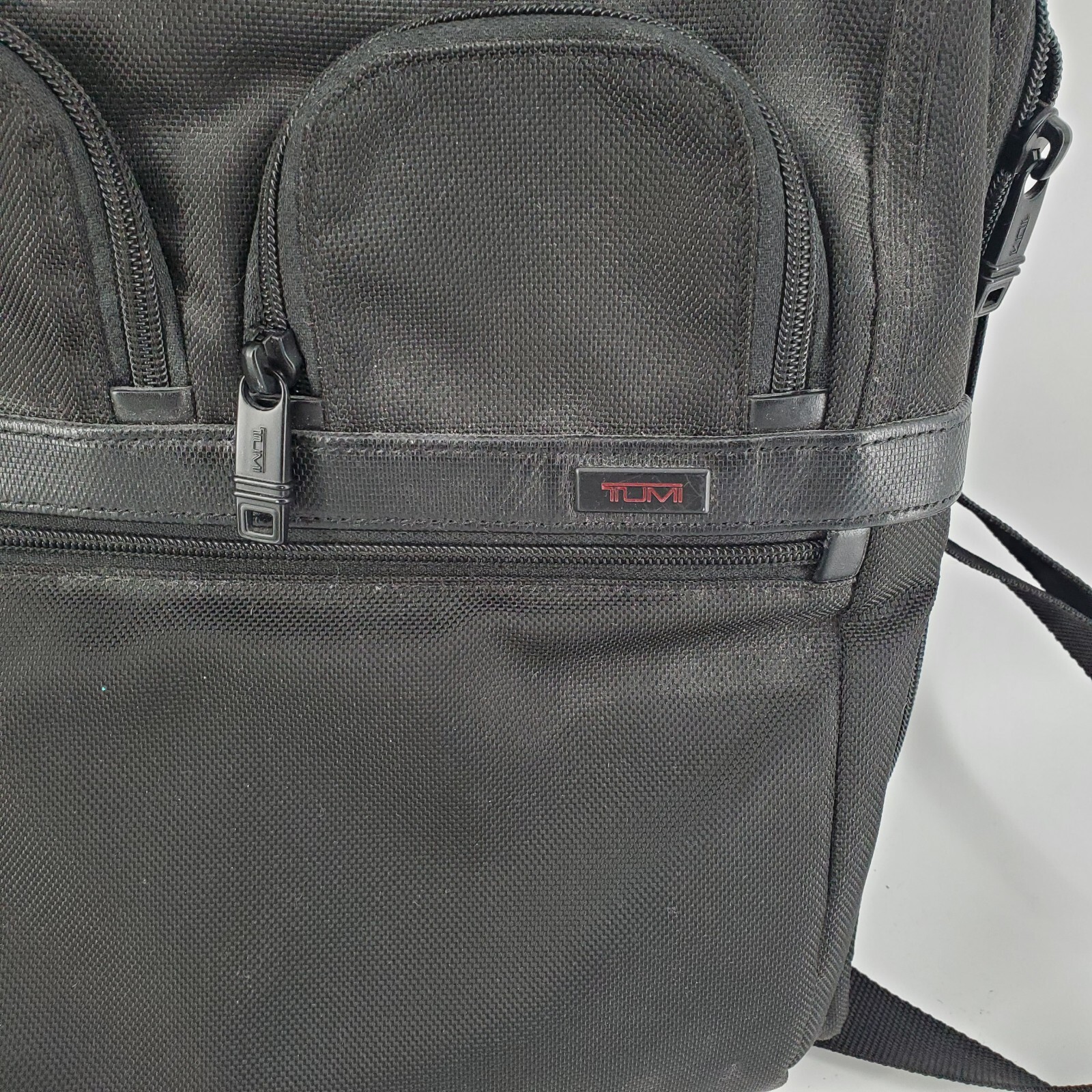 Tumi Black Laptop Briefcase Business Bag Black Nylon … Gem