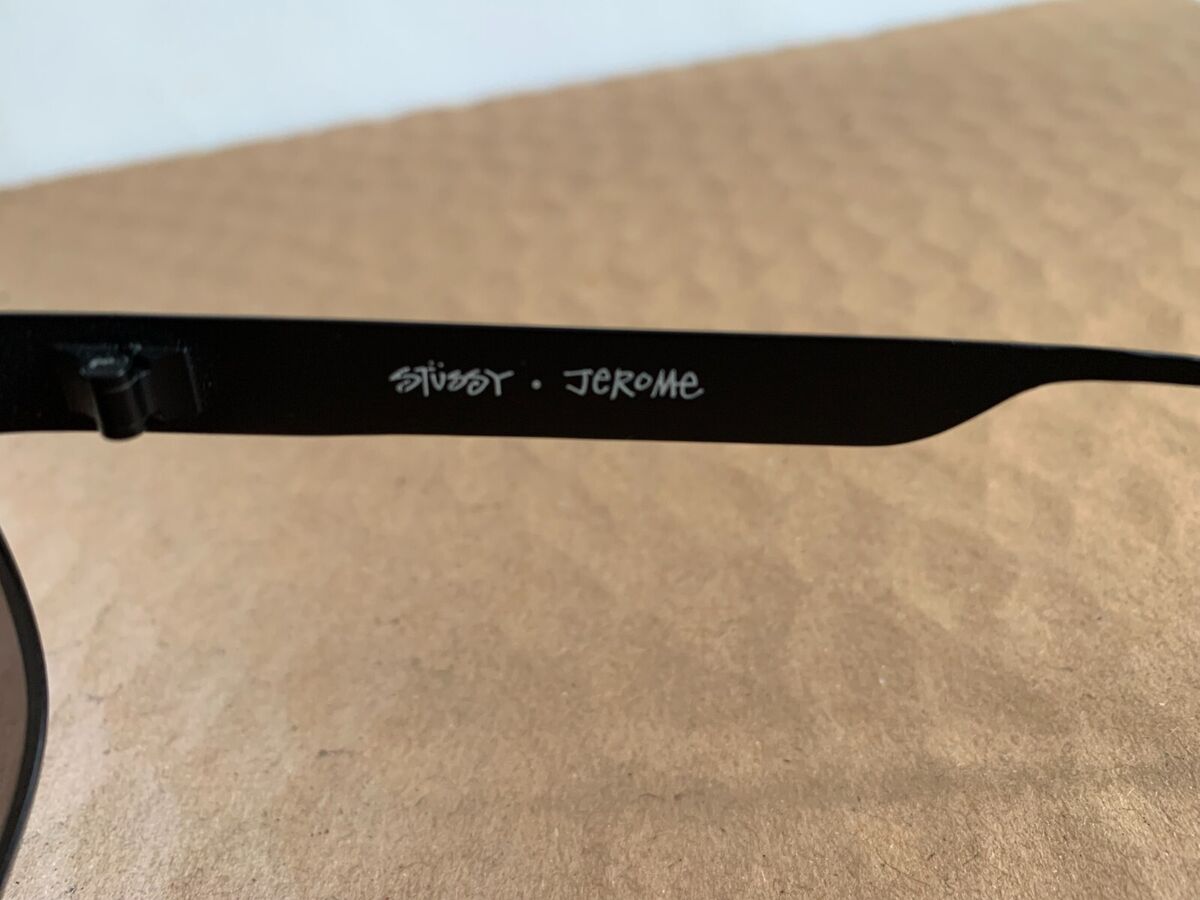 STUSSY EYEGEAR RARE JEROME Fashion Sunglass-Black w Brown STUSSY EYEGEAR RARE JEROME Fashion Sunglass-Black w Brown