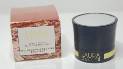 LAURA GELLER Bronze-n-Brighten Baked To Go Travel Size .05 oz Medium READ