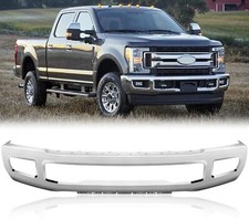 New Chrome Front Bumper Face Bar For 2017-2019 Ford F250 F350 Super Duty W Fog