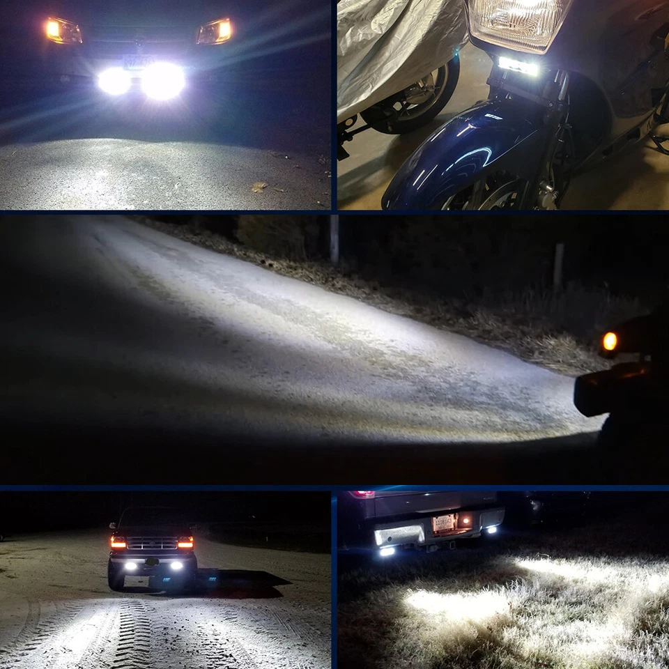 Barra de luz de trabajo LED delgada de 7 pulgadas punto de inundación de doble fila conducción todoterreno ATV 4x4 SUV Foto 3 de 4