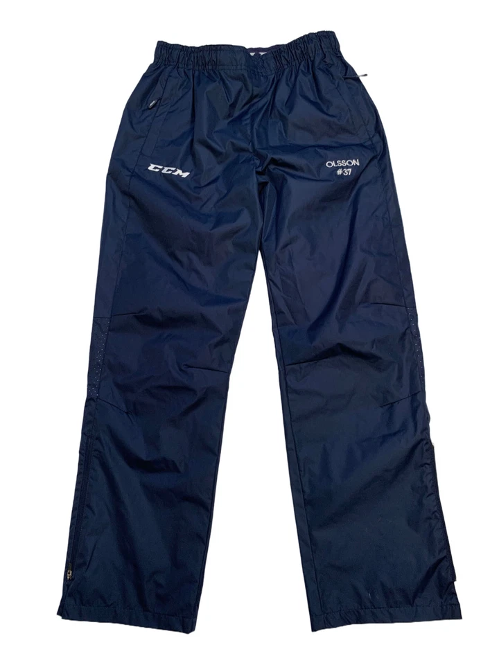 Traje de pista ligero de hockey CCM, azul marino juvenil talla L, logotipo de Blue Devils Tri-Valley Foto 2 de 4