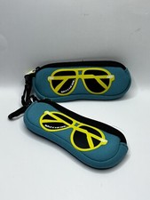 Skechers Teal Zippered Kids Glasses Pouch with Carabiner Clip $4.95/ea