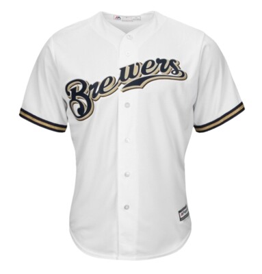Milwaukee Brewers Majestic Official MLB Cool Base Jersey Home