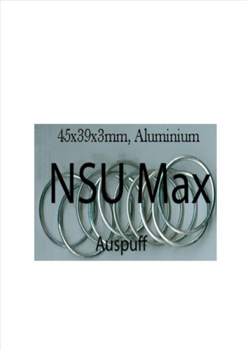 NSU MAX Auspuffdichtungen Alu gefüttert 10 Stück Masse im Bild - Bild 1 von 1