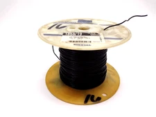 Alpha Wire 1858/19 Black 16 AWG 19/29 PVC MIL-W-16878E Type B, 3.5 lb Spool