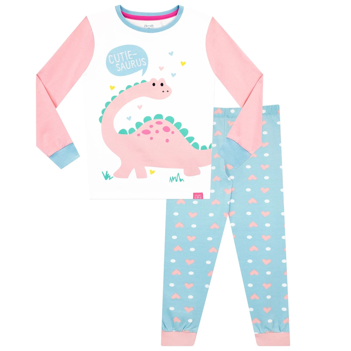 Pink Dinosaur Pyjamas Baby Kids Girls 18 24 Months 2 3 4 5 6 Years Snuggle Fit