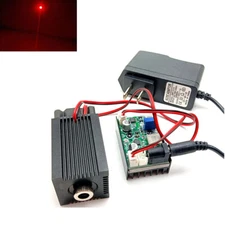 Red 650nm 660nm 100mW 200mW Focusable Dot Laser Diode Module 12V Adapter w/ TTL