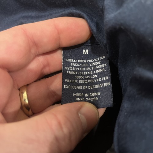 BEN SHERMAN - Men's Blue Quilted Lightweight Puffer Jacket -Size Medium Pre-Worn - Picture 15 of 22
