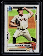 2021 Bowman Draft #BDC-179 Matt Mikulski Chrome Refractor