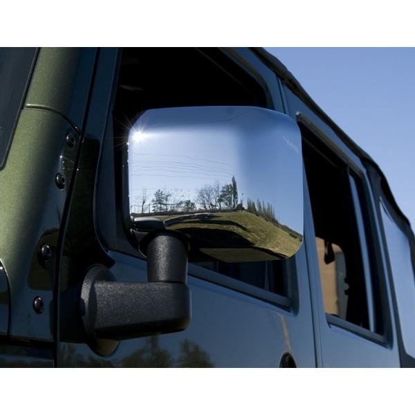 Coque rétroviseur extérieur chrome Jeep Wrangler JK 2007 à 2018