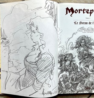 AOUAMRI : « Mortepierre » T4 Superbe dédicace non nominative