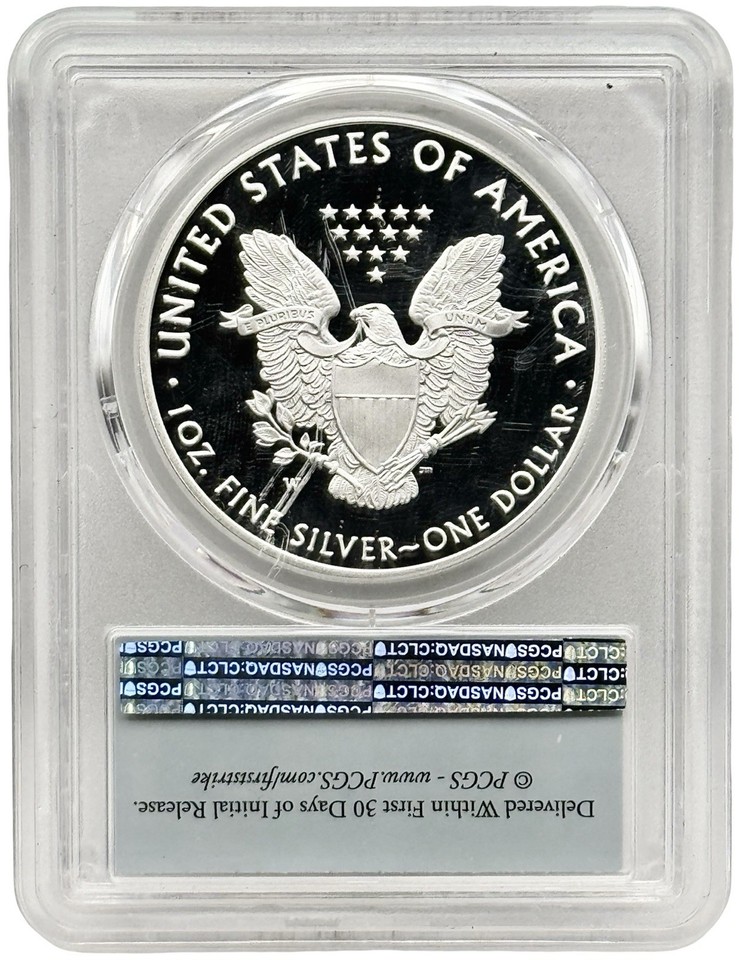 2021-W Proof 1 oz American Silver Eagle T-1 PCGS PR70 DCAM Limited ...