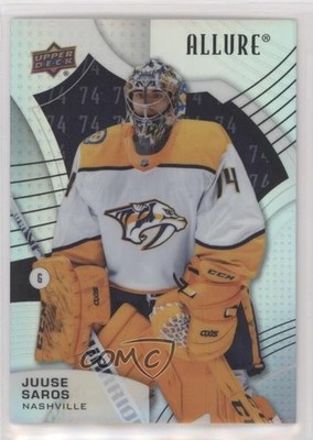 2021-22 Upper Deck Allure Number 90/199 Juuse Saros #65 bg9