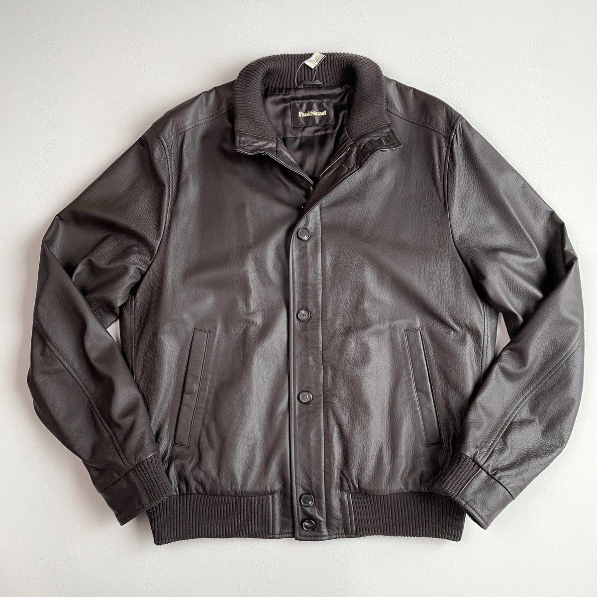 Paul Stuart Coats, Jackets & Vests Leather Outer Shell for Men for