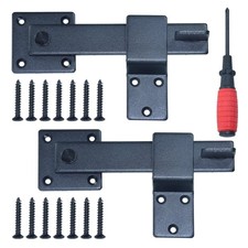 2 Pack Heavy Duty Barn Door Latch, Gate Latch for Wooden Fence, Outdoor Fence...