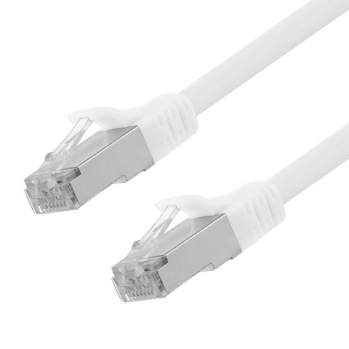 Ethernet Patch Cable CAT6A, S/FTP, 26AWG, 3 Ft, 5 pack, White - 第 1/4 張圖片