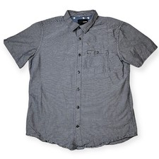 Hurley Men  s Short Sleeve Button Down Shirt Size L
