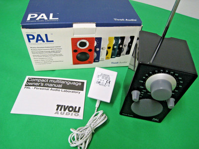 TIVOLI AUDIO Laboratory Henry Kloss -model PAL AM/FM -schwarz -Netzteil -OVP