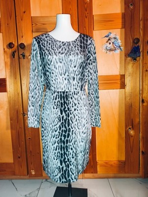 CUSTOMMADE Chiffonkleid seidenkleid Damen Kleid Gr. DE 34 Elegant