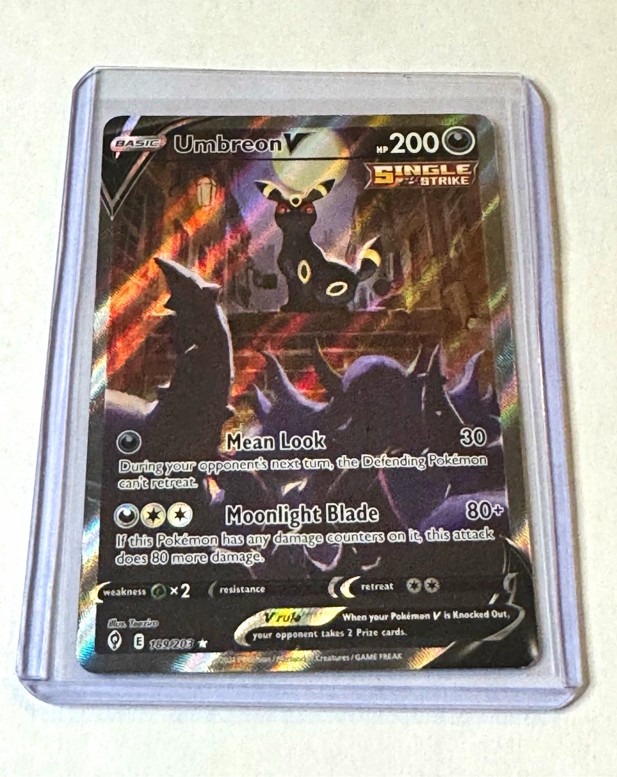 Umbreon V - Evolving Skies #189 Price & Value ($400.10) | PokeScope
