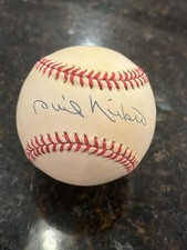HOF MLB PITCHER Phil Niekro signed baseball (Yankees Braves Indians Blue Jays 
